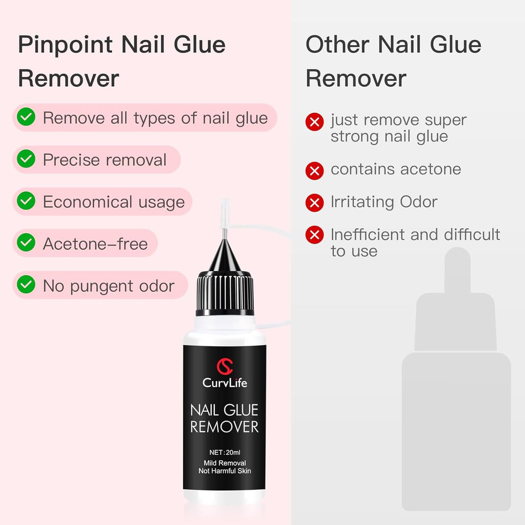 Gentle & Precise Nail Glue Remover — Fast, Pain-Free Release