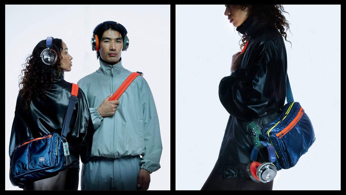 PORTER Limited edition headphones and shoulder bag
