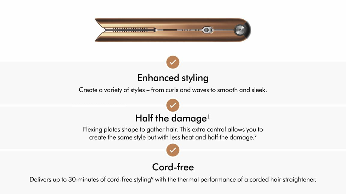 Dyson Corrale™ styler straightener (Copper/Nickel)