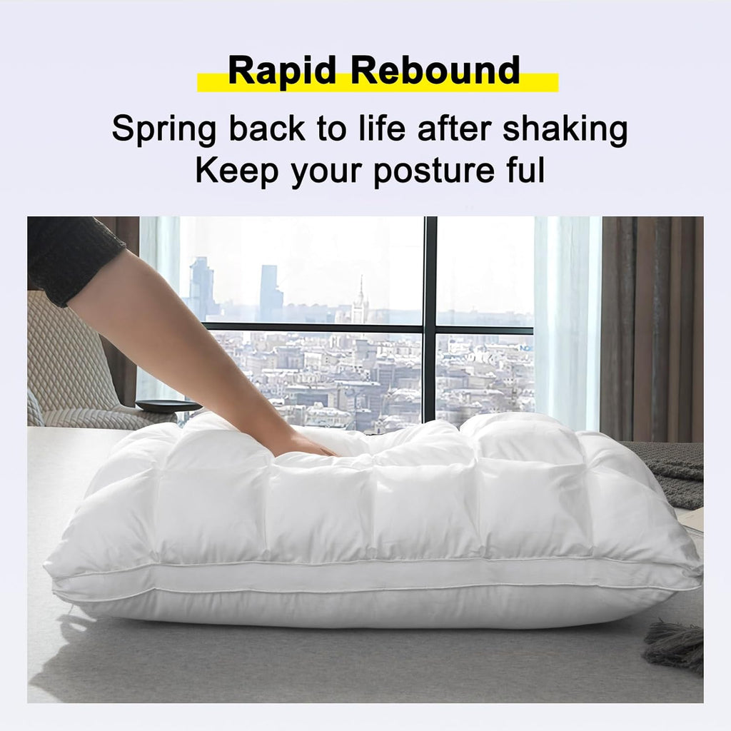 Sleep on a Cloud: The Ultimate Soft Quilted Puff Grid Pillow
