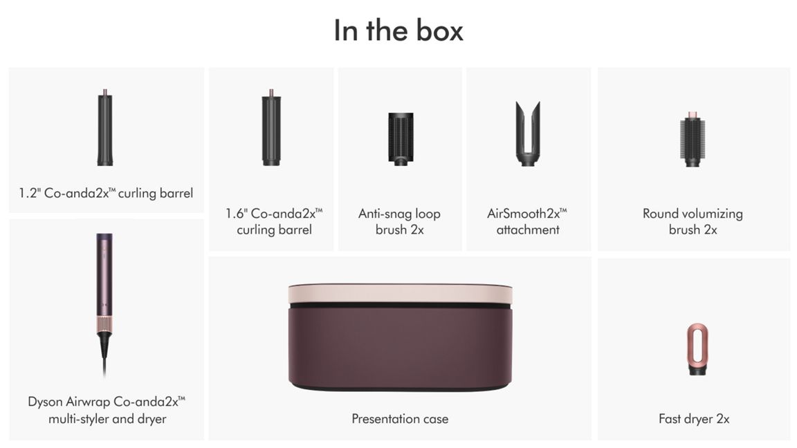 Dyson Airwrap Co-anda2xTM multi-styler Straight+Wavy (asper Plum)