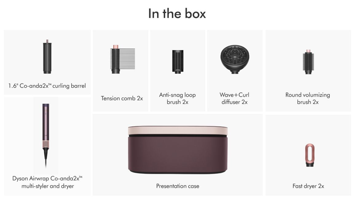 Dyson Airwrap Co-anda2x™ multi-styler Straight+Wavy (Jasper Plum)