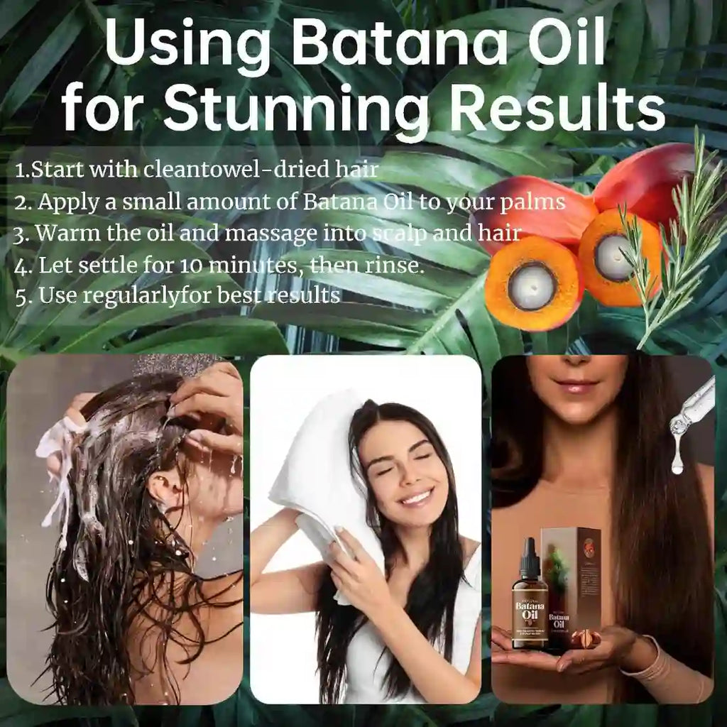 Batana Rosemary Oil for a Nourished Scalp & Smoother, Frizz-Free Hair